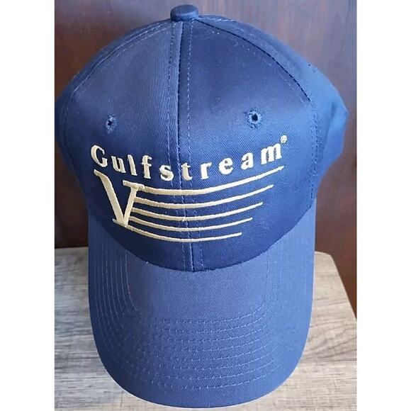 Gulfstream Jet Airplane Logo Black Hat American Needle Baseball Cap Unisex Adult - Picture 1 of 8